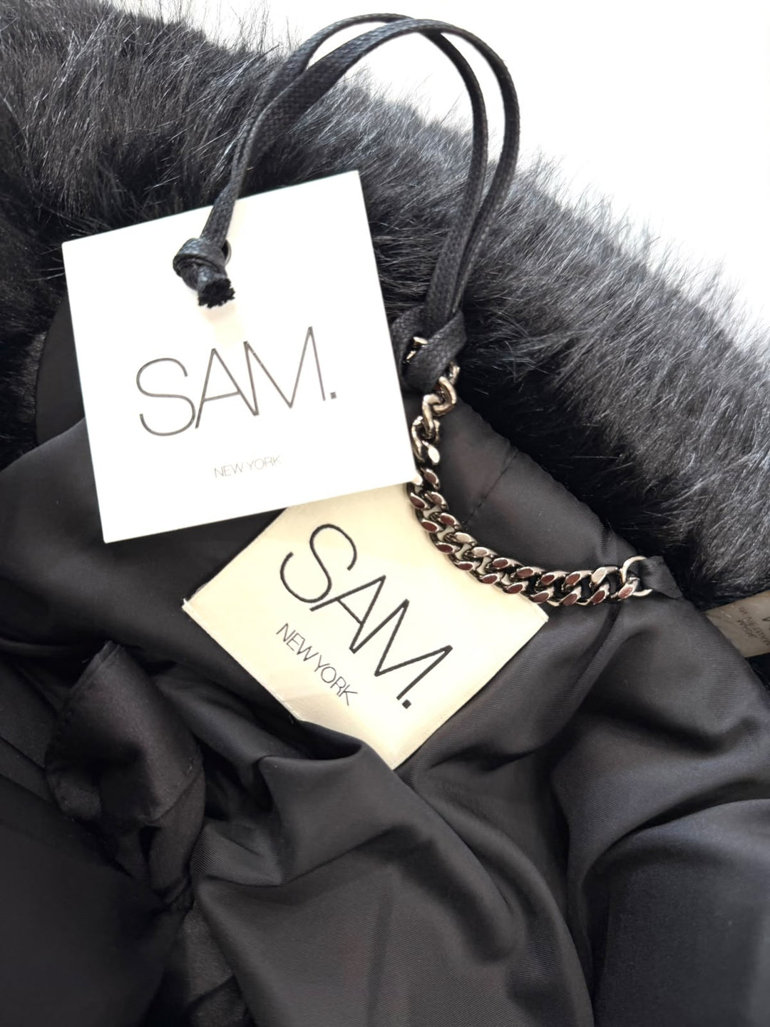 SAM. NEW YORK GOLDIE SHORT FAUX FUR COAT