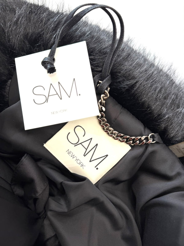 SAM. NEW YORK GOLDIE SHORT FAUX FUR COAT