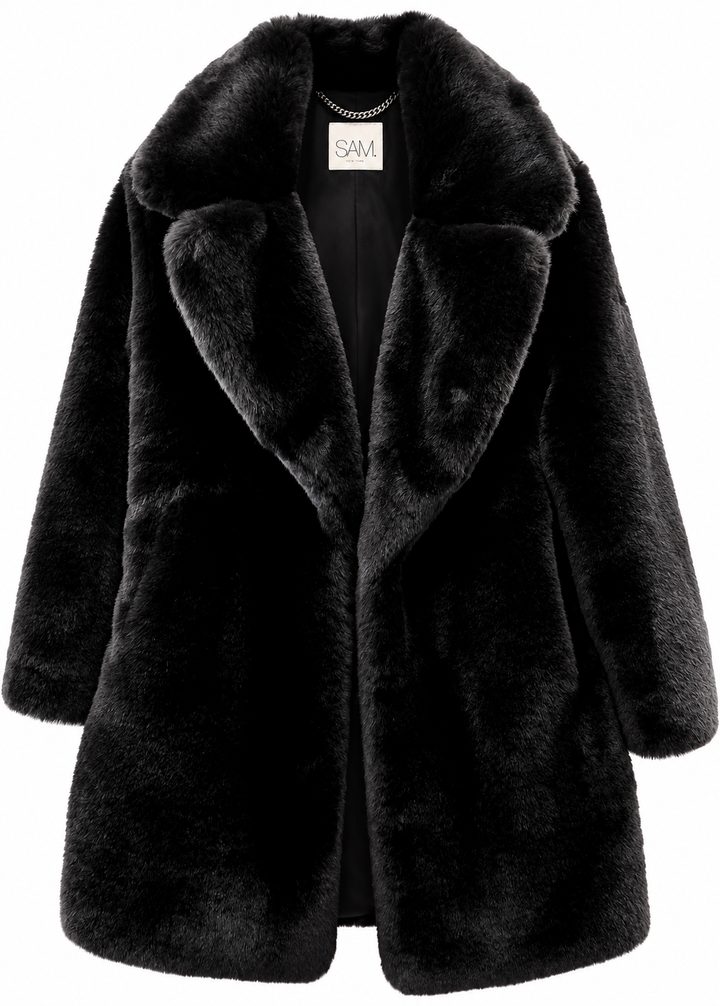 SAM. NEW YORK SHORT FAUX FUR COAT