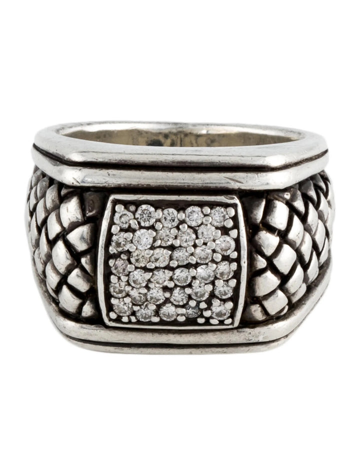 SCOTT KAY DIAMOND SIGNET RING