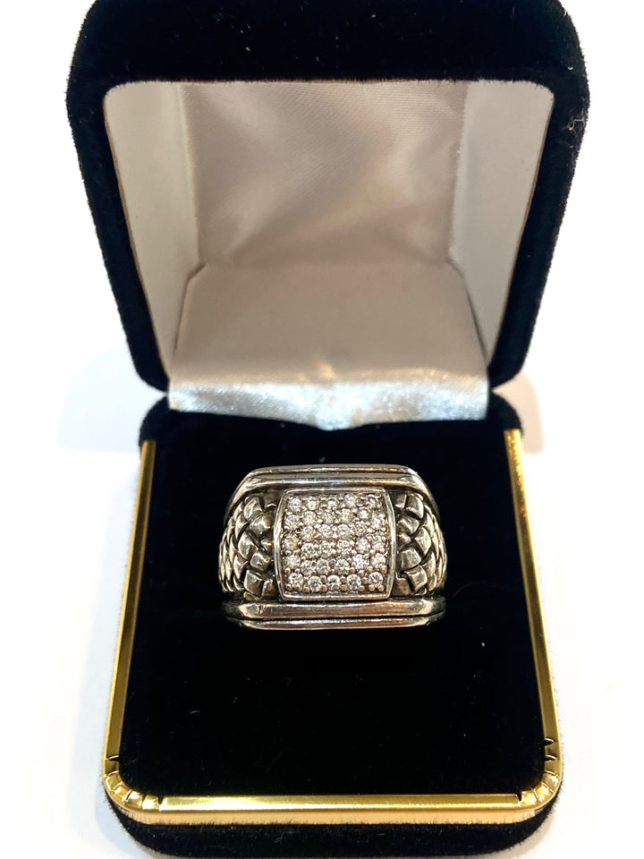 SCOTT KAY DIAMOND SIGNET RING