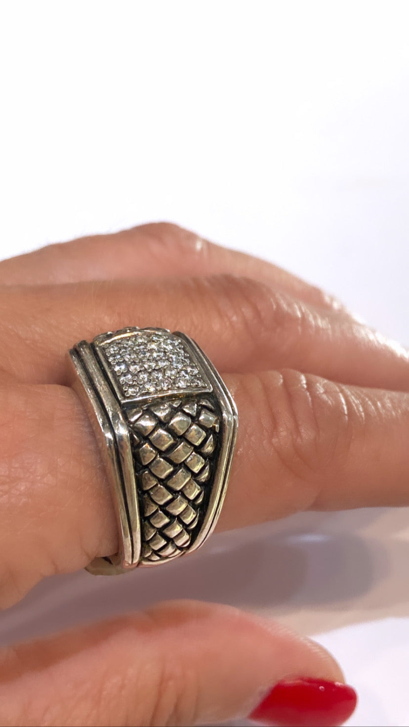 SCOTT KAY DIAMOND SIGNET RING