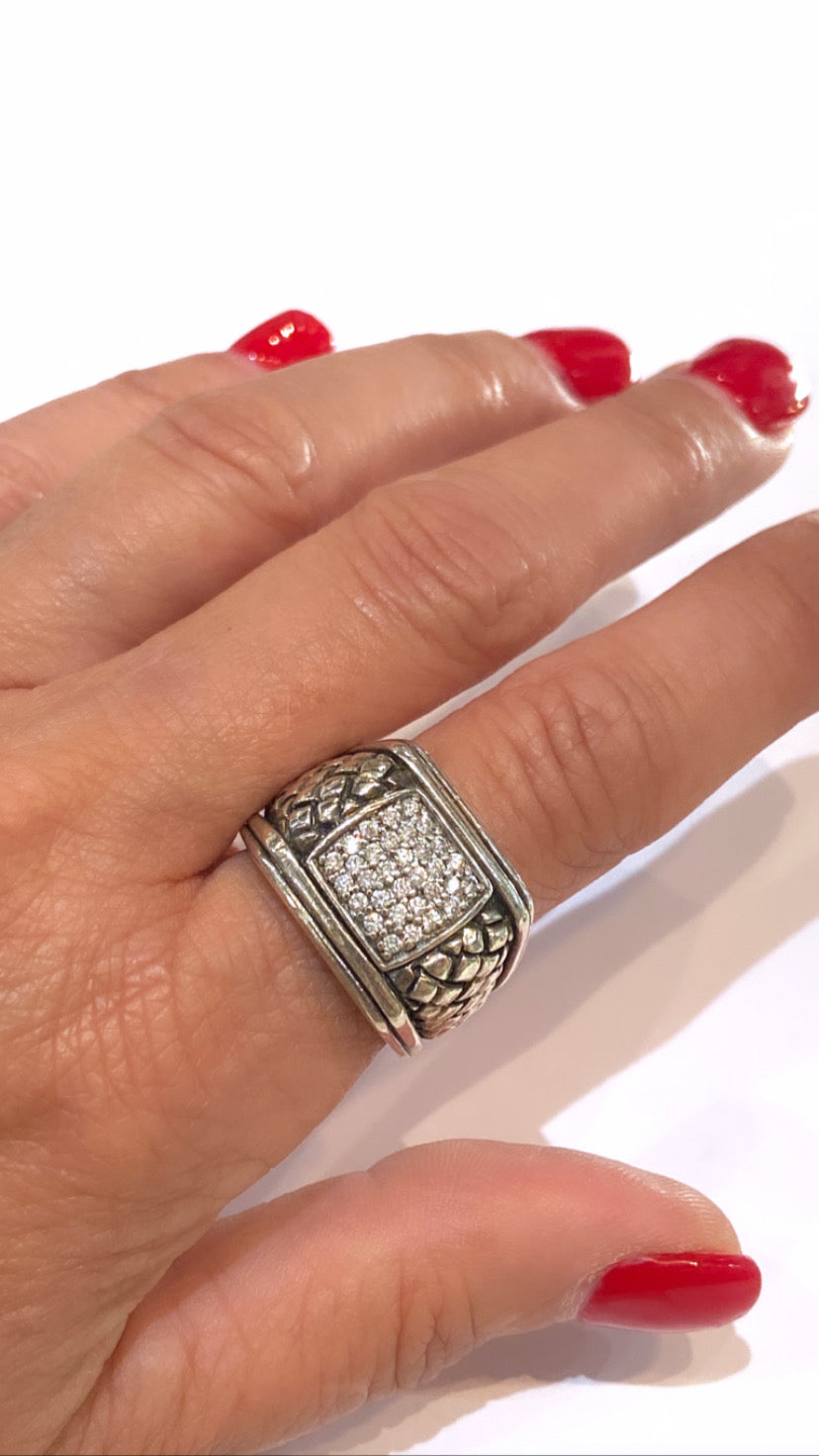 SCOTT KAY DIAMOND SIGNET RING