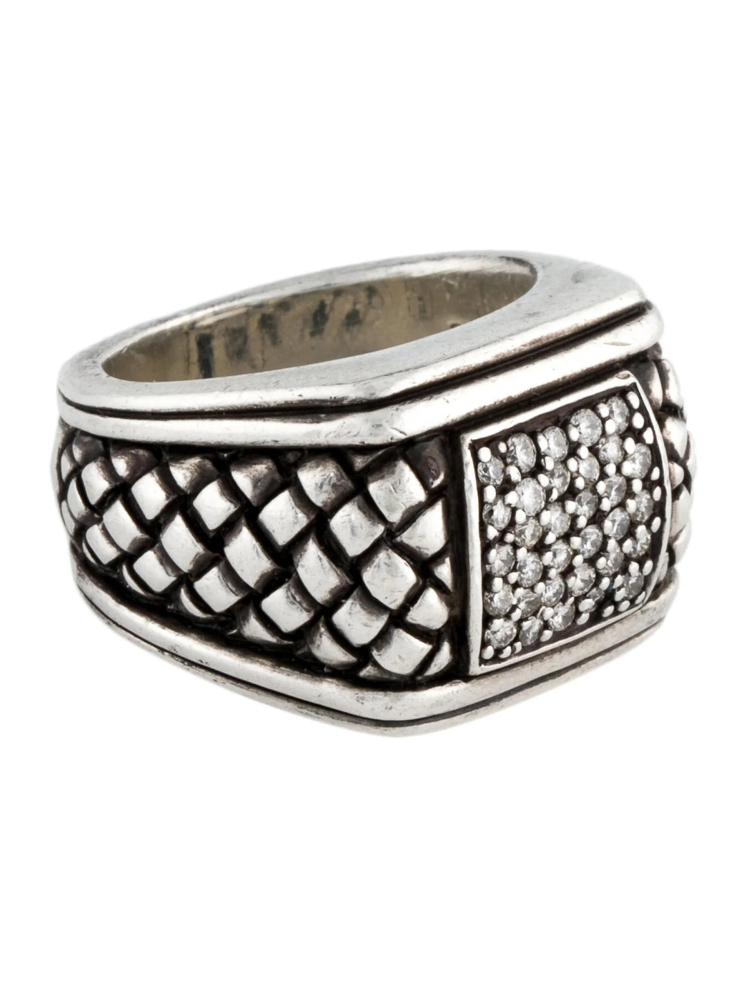 SCOTT KAY DIAMOND SIGNET RING