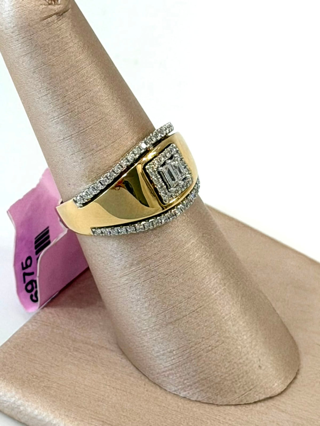 SOPHIA 14K YELLOW GOLD DIAMOND STATEMENT RING
