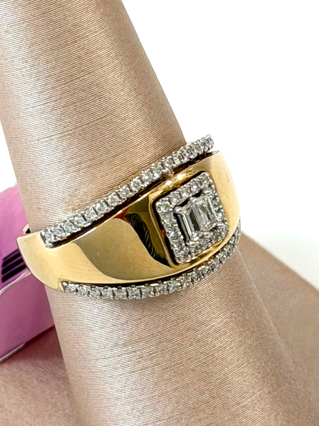 SOPHIA 14K YELLOW GOLD DIAMOND STATEMENT RING