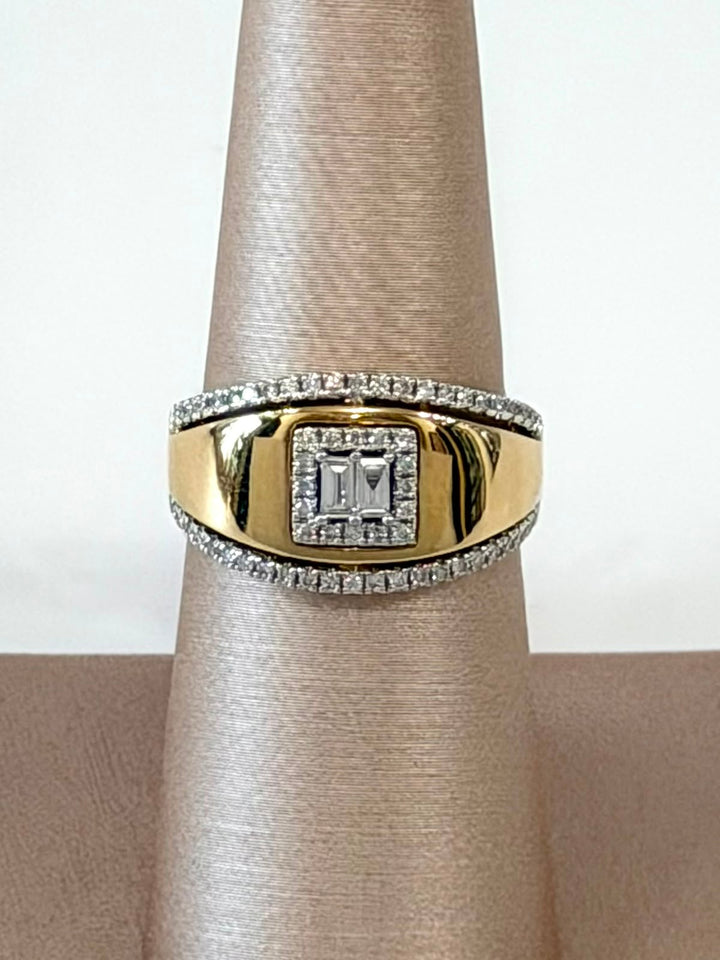 SOPHIA 14K YELLOW GOLD DIAMOND STATEMENT RING