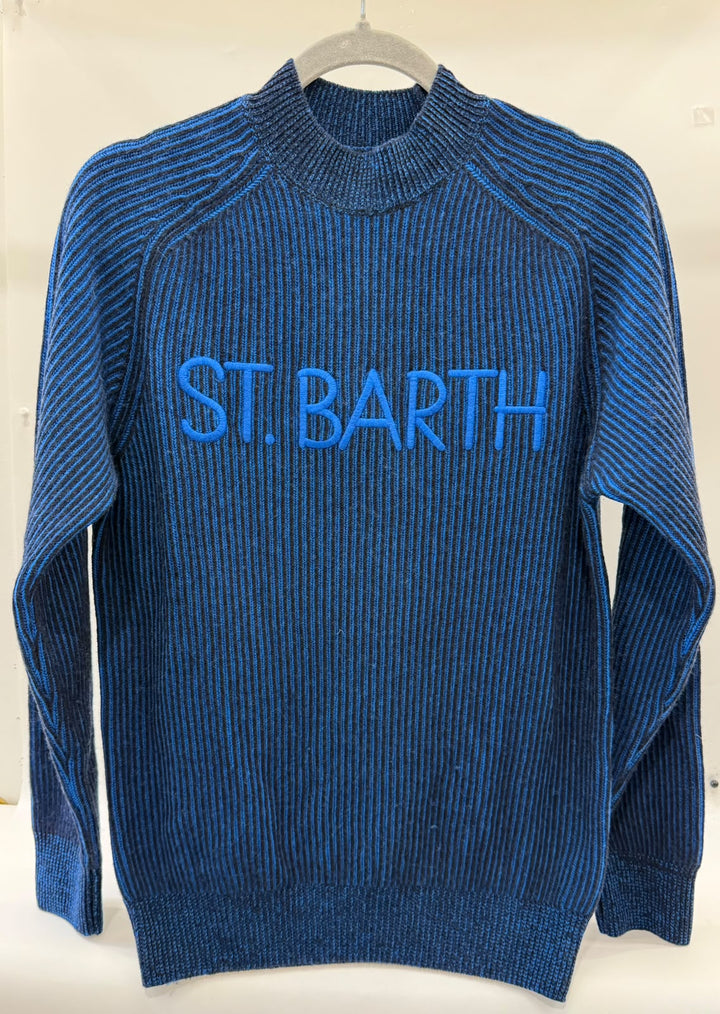 ST. BARTH RIBBED HALF TURTLENECK SWEATSHIRT