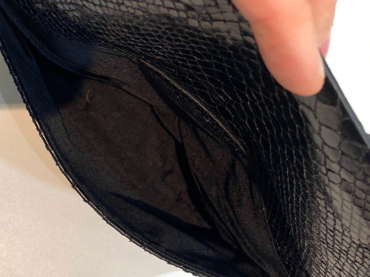 STELLA MCCARTNEY SMALL VEGAN SNAKESKIN FALABELLA CROSSBODY BAG