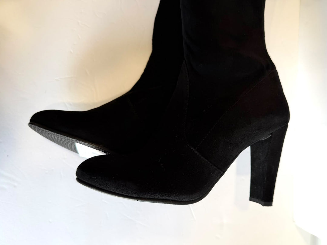 STUART WEITZMAN HIGHLAND OVER-THE-KNEE SUEDE BOOTS