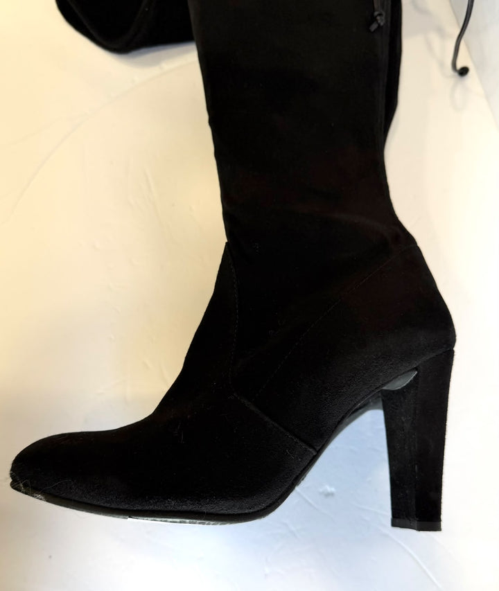 STUART WEITZMAN HIGHLAND OVER-THE-KNEE SUEDE BOOTS