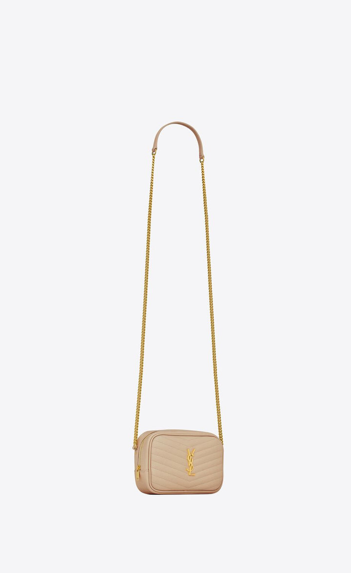 YSL SAINT LAURENT CALFSKIN MINI LOU SHOULDER BAG