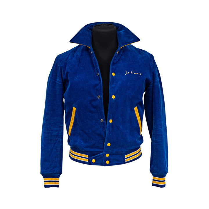 SAINT LAURENT JE T'AIME CORDUROY BOMBER JACKET