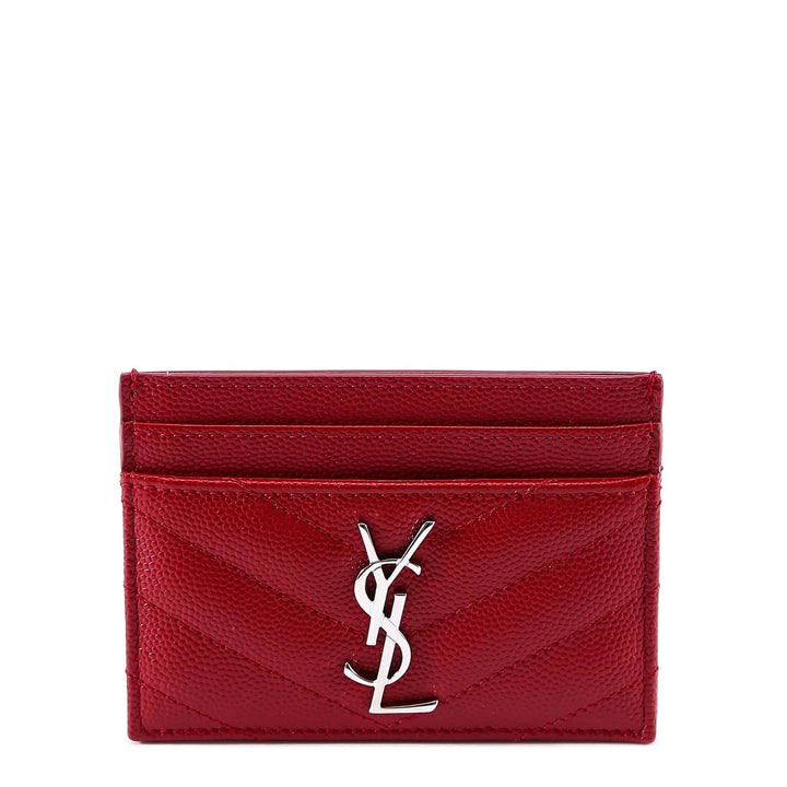 YSL MONOGRAM QUILTED CARD HOLDER