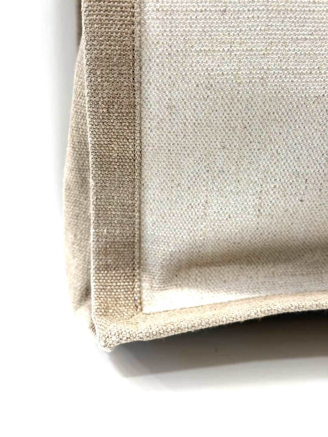 SAINT LAURENT RIVE GAUCHE LARGE CANVAS TOTE BAG