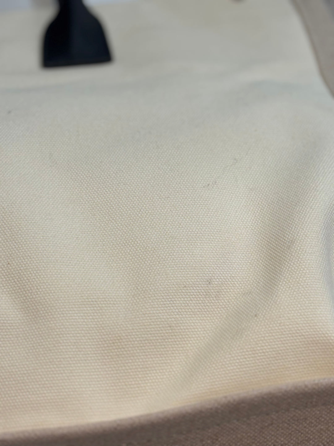 SAINT LAURENT RIVE GAUCHE LARGE CANVAS TOTE BAG