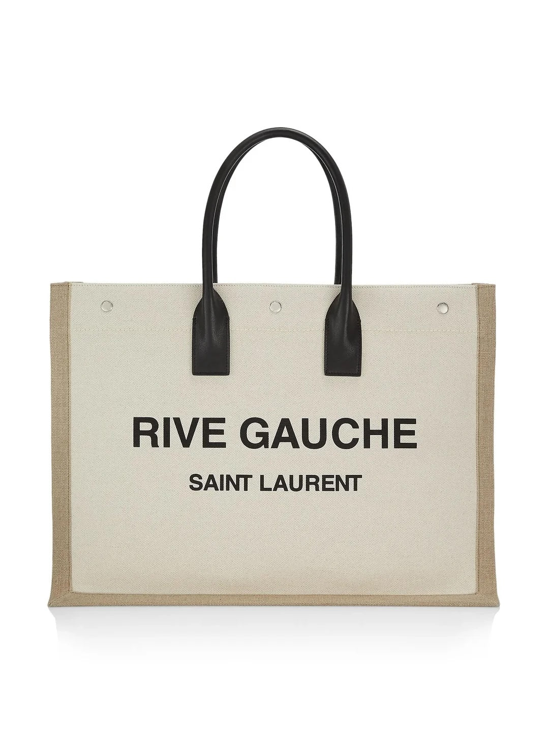 SAINT LAURENT RIVE GAUCHE LARGE CANVAS TOTE BAG