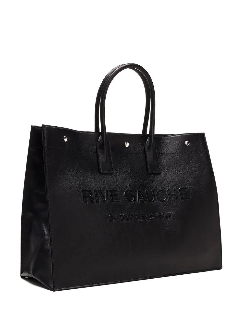 YVES SAINT LAURENT RIVE GAUCHE CALFSKIN LEATHER TOTE BAG