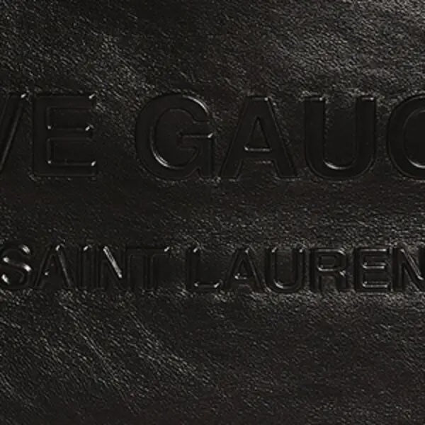 YVES SAINT LAURENT RIVE GAUCHE CALFSKIN LEATHER TOTE BAG
