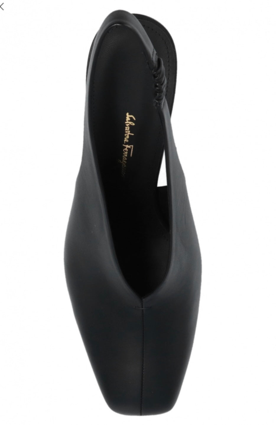 FERRAGAMO CALFSKIN LEATHER SLOANE SLINGBACK PUMPS