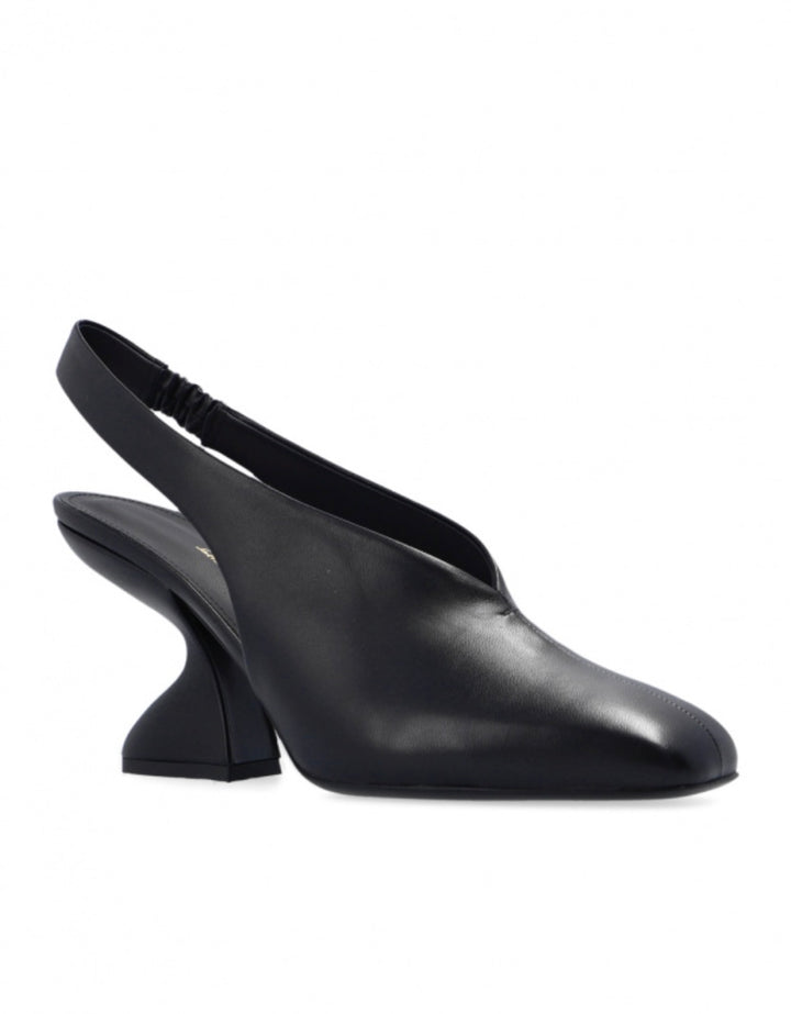 FERRAGAMO CALFSKIN LEATHER SLOANE SLINGBACK PUMPS