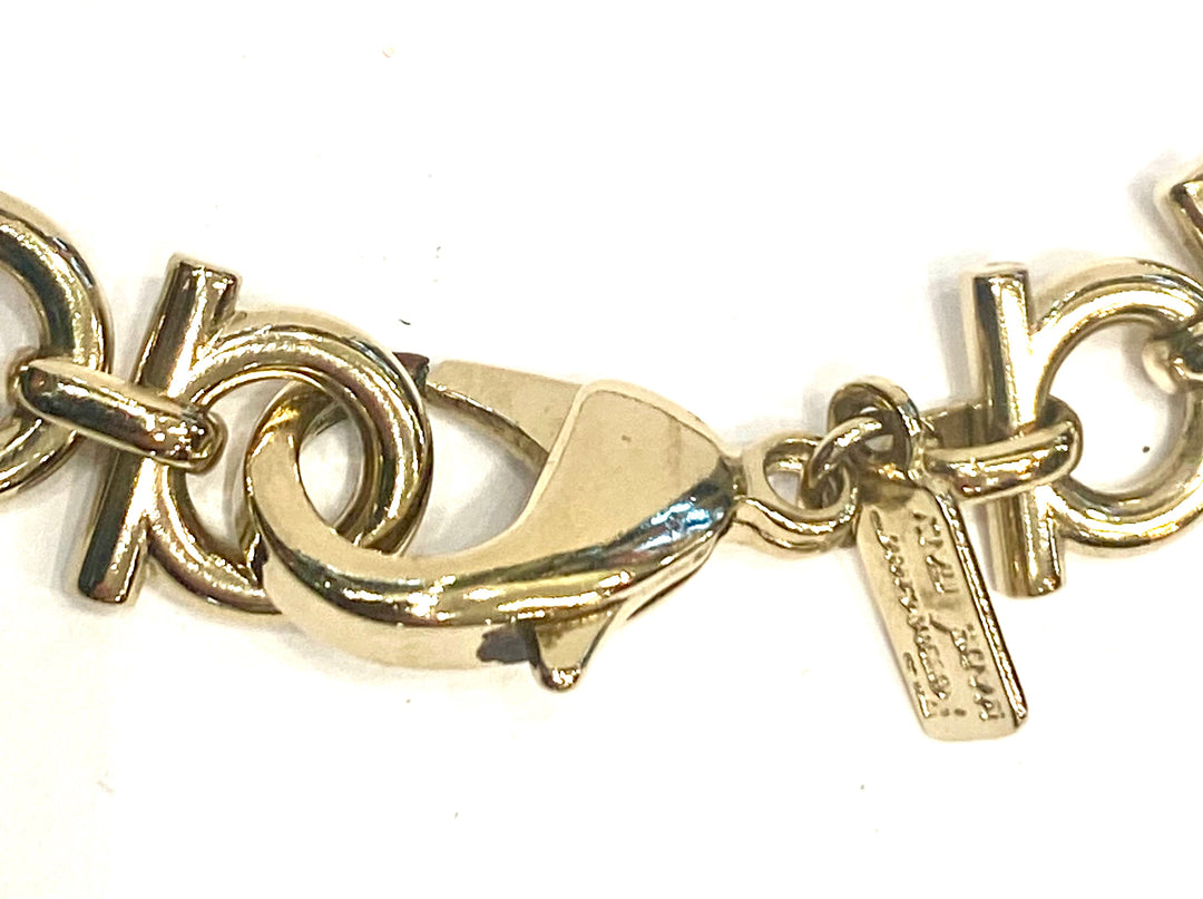 SALVATORE FERRAGAMO GANCINI CHAIN LINK NECKLACE