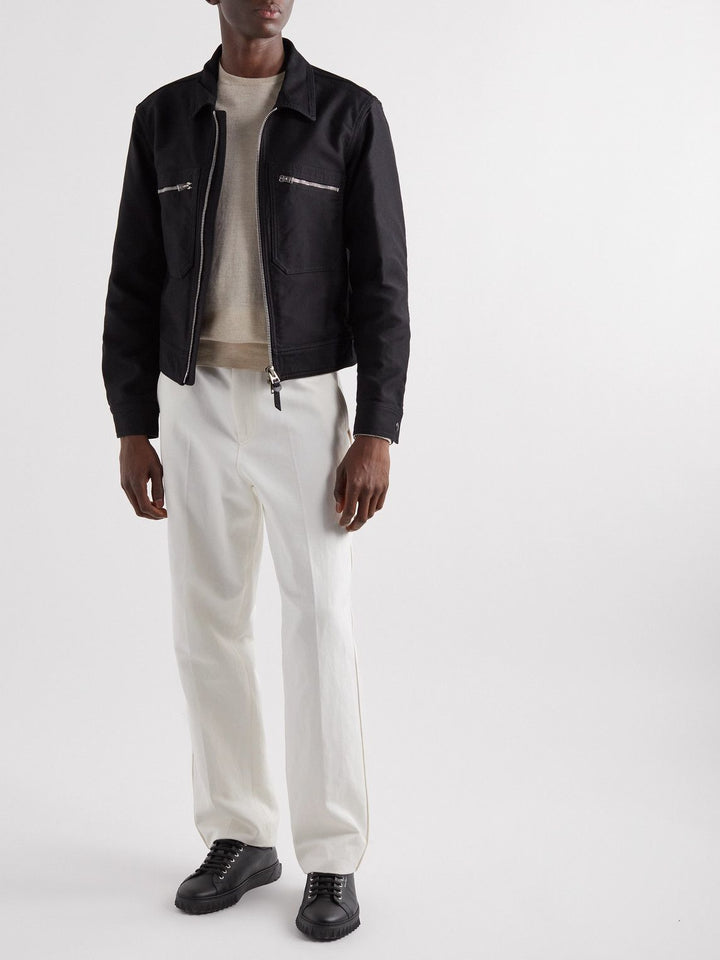 FERRAGAMO CUBE LEATHER LOW-TOP SNEAKERS