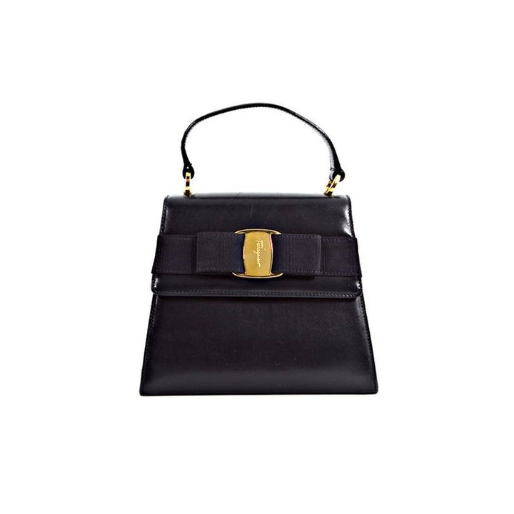 SALVATORE FERRAGAMO LEATHER VARA 2 WAY SHOULDER BAG