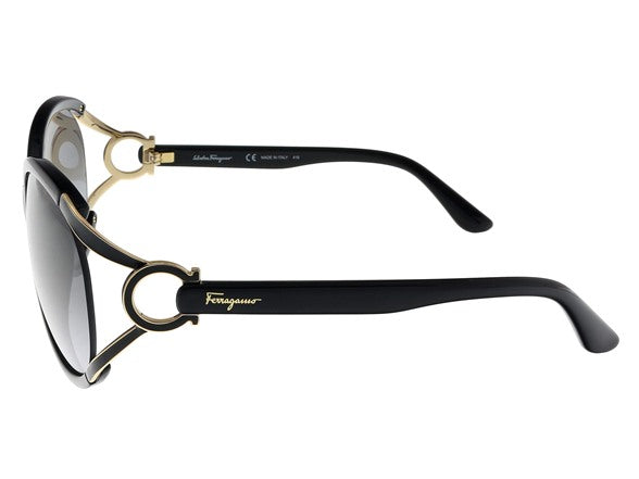 SALVATORE FERRAGAMO OVAL SEMI RIMLESS SUNGLASSES