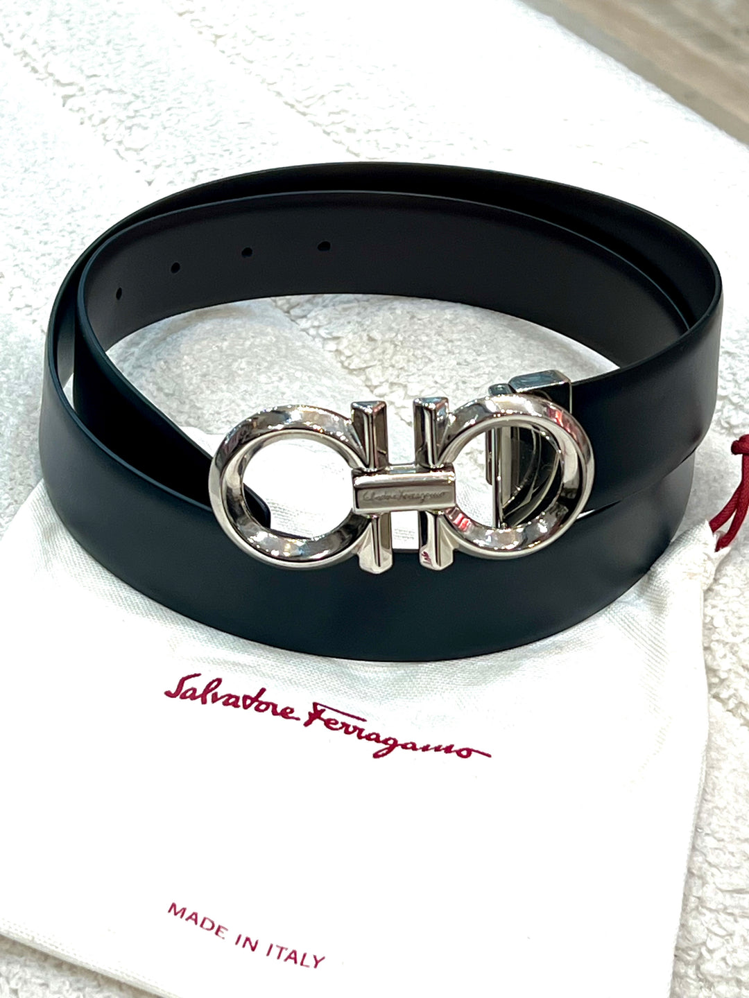 SALVATORE FERRAGAMO REVERSIBLE GANCINI BUCKLE BELT