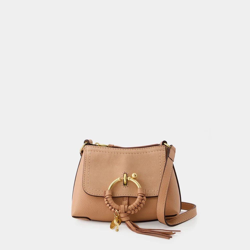 SEE BY CHLOÉ JOAN SUEDE &amp; CALFSKIN LEATHER MINI SHOULDER BAG