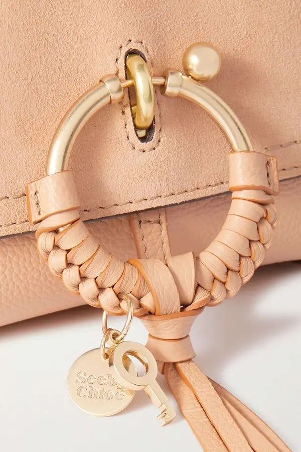 SEE BY CHLOÉ JOAN SUEDE &amp; CALFSKIN LEATHER MINI SHOULDER BAG