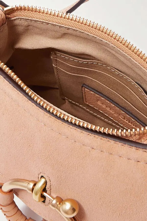 SEE BY CHLOÉ JOAN SUEDE &amp; CALFSKIN LEATHER MINI SHOULDER BAG