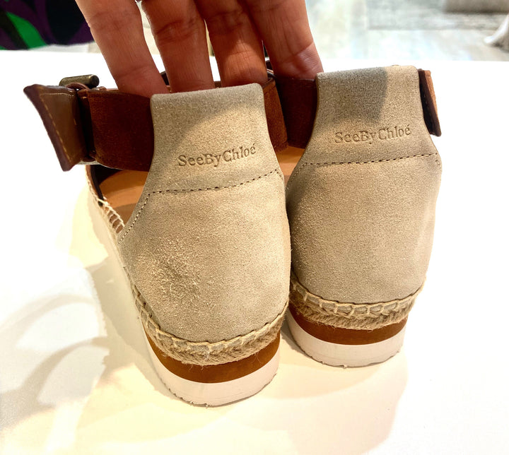 SEE BY CHLOÉ GLYN SUEDE ESPADRILLES