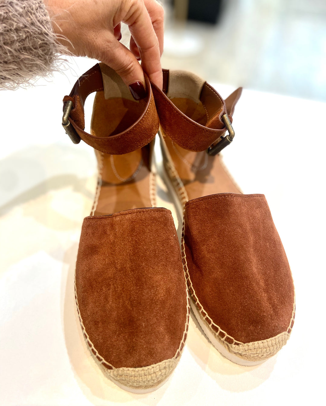SEE BY CHLOÉ GLYN SUEDE ESPADRILLES