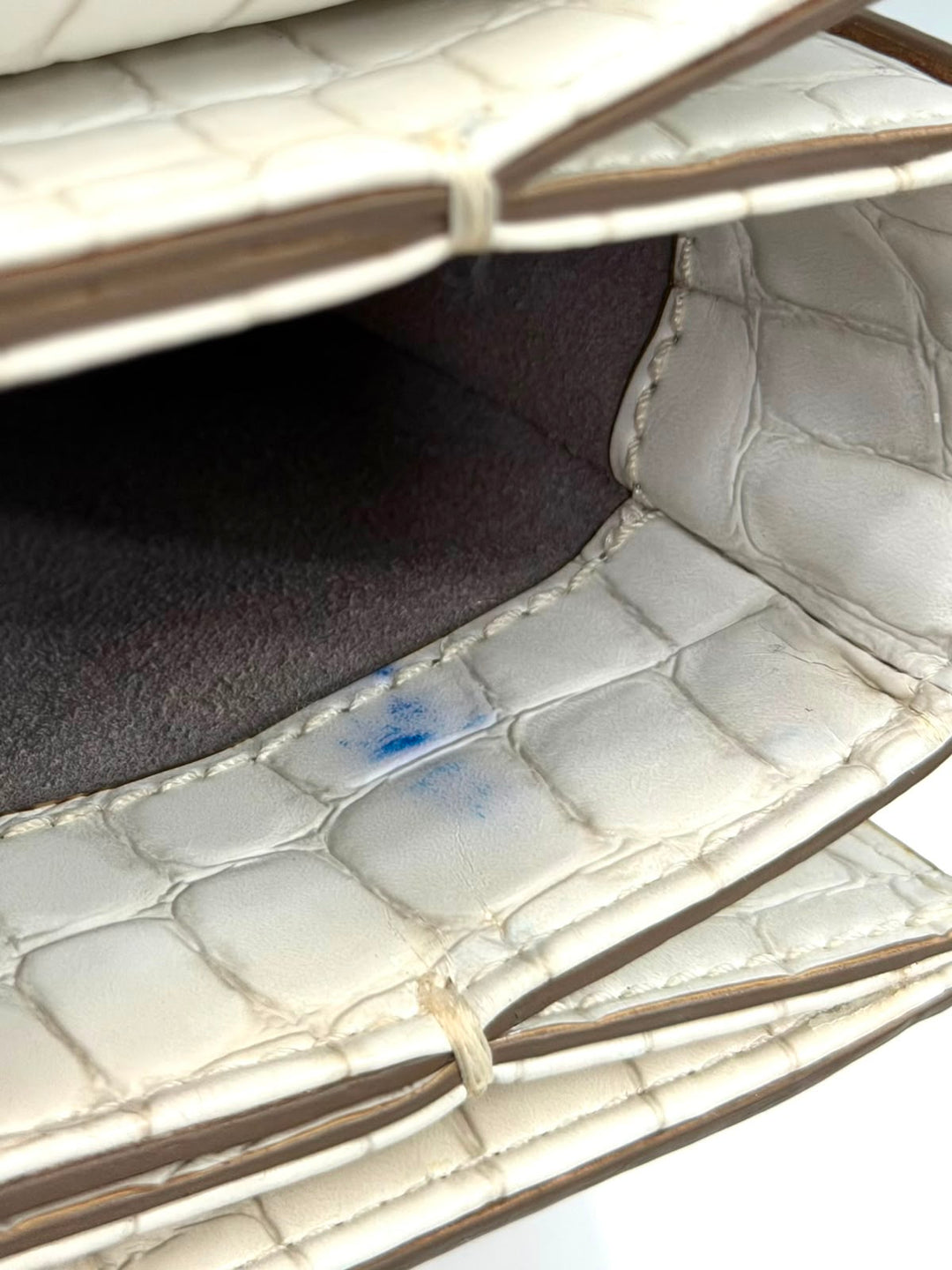 STELLA McCARTNEY CROC EMBOSSED EFFECT MEDIUM FALABELLA BOX BAG