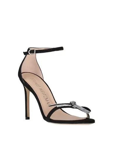 STUART WEITZMAN NUDIST BOW 100 LEATHER SANDALS