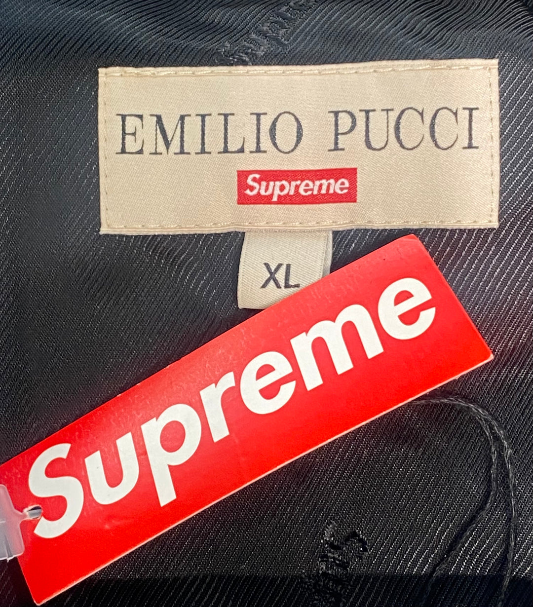 SUPREME X EMILIO PUCCI SMOKING SILK JACKET
