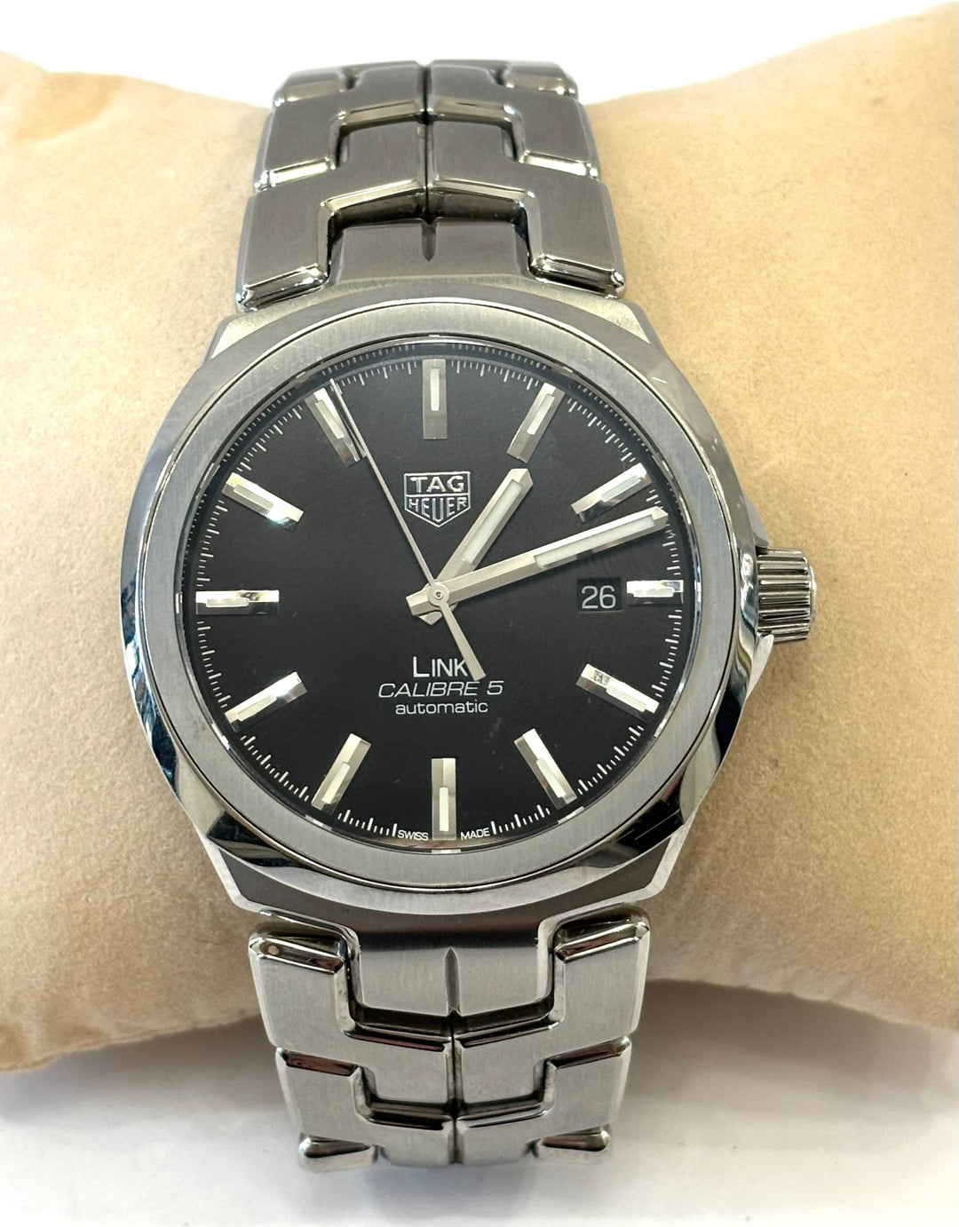 TAG HEUER LINK DATE STEEL 41mm WATCH