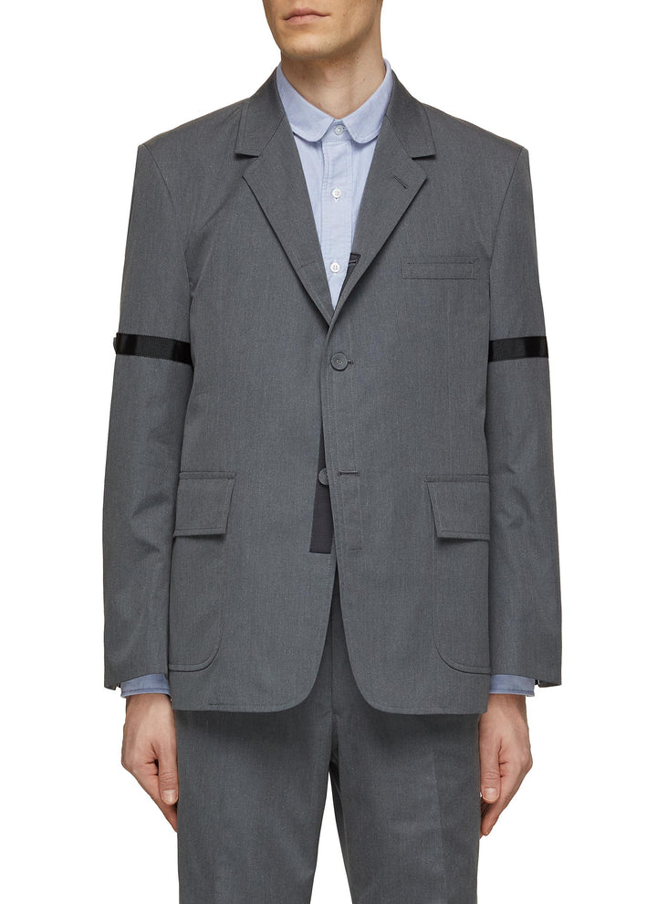 THOM BROWNE ARMBAND SINGLE BREASTED MEN&