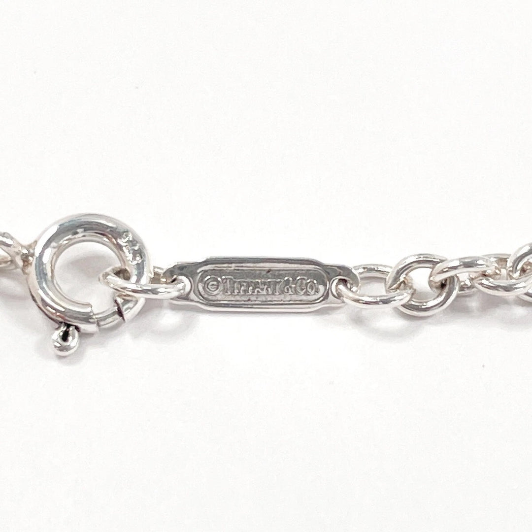 TIFFANY &amp; CO. 925 STERLING SILVER LEAF PENDANT NECKLACE