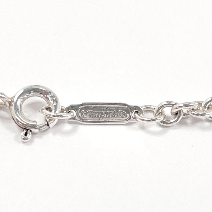 TIFFANY &amp; CO. 925 STERLING SILVER LEAF PENDANT NECKLACE