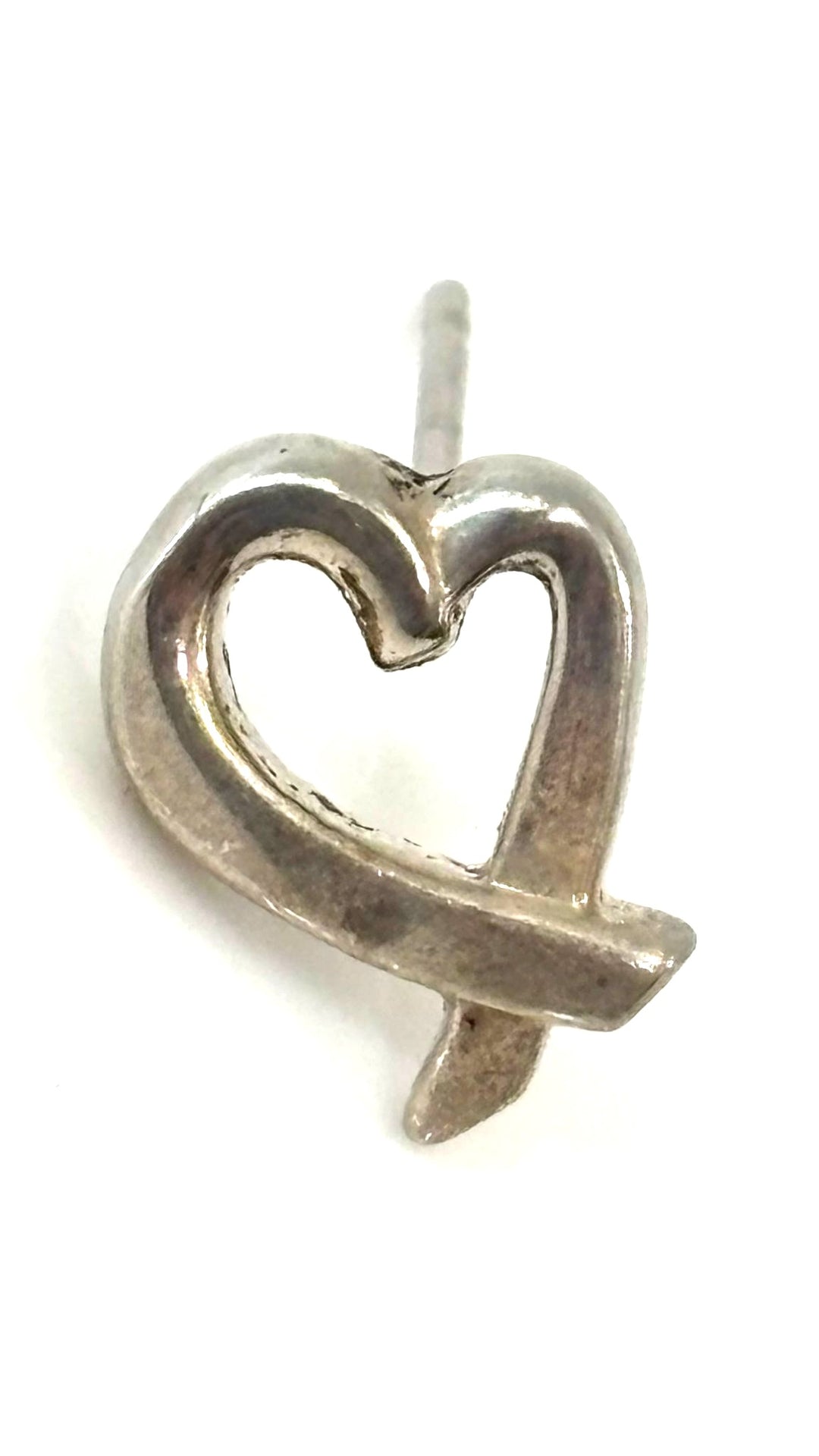 TIFFANY &amp; CO. STERLING SILVER PALOMA PICASSO® LOVING HEART EARRINGS