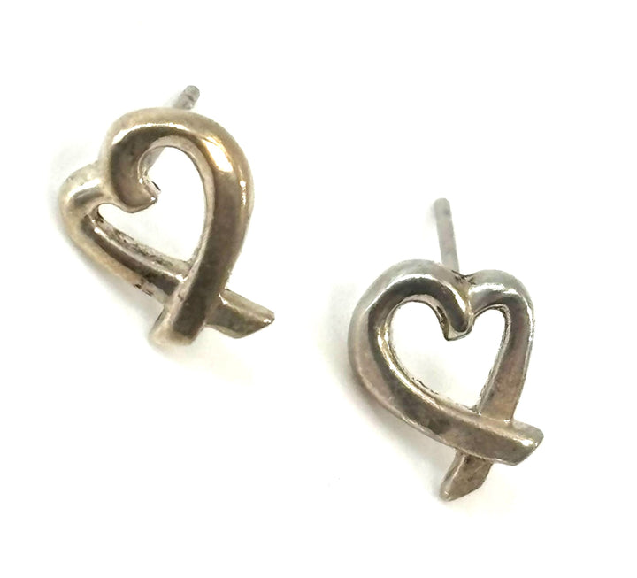 TIFFANY &amp; CO. STERLING SILVER PALOMA PICASSO® LOVING HEART EARRINGS