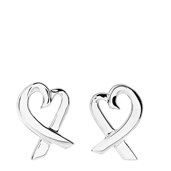 TIFFANY &amp; CO. STERLING SILVER PALOMA PICASSO® LOVING HEART EARRINGS
