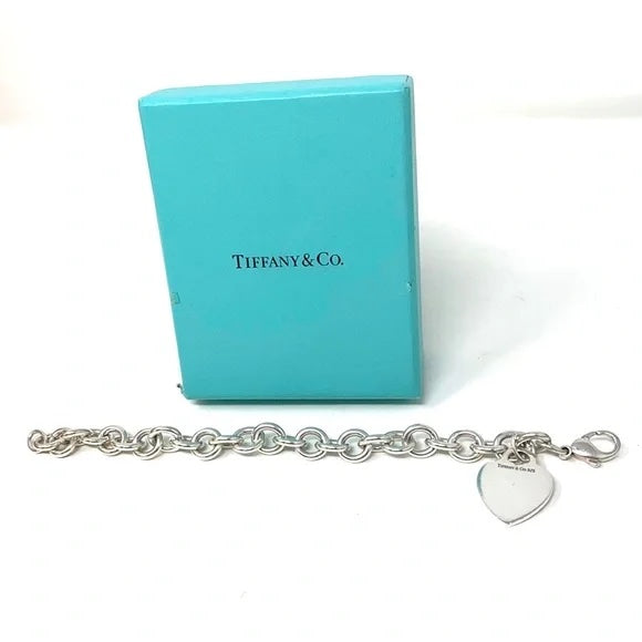 TIFFANY &amp; CO. HEART TAG CHARM BRACELET
