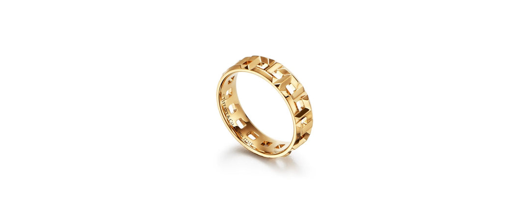 TIFFANY &amp; CO. 18K GOLD TRUE WIDE RING