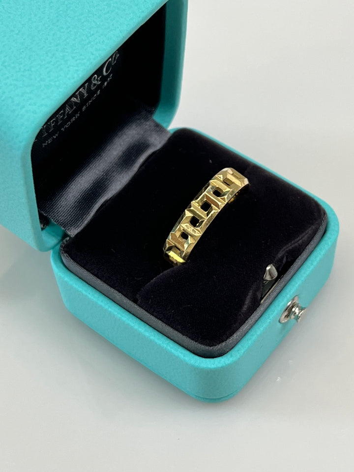 TIFFANY &amp; CO. 18K GOLD TRUE WIDE RING