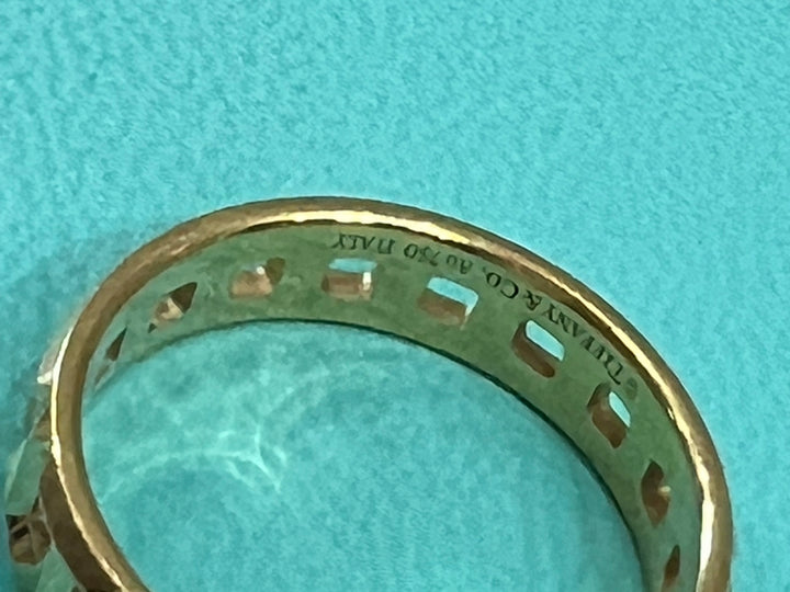 TIFFANY &amp; CO. 18K GOLD TRUE WIDE RING