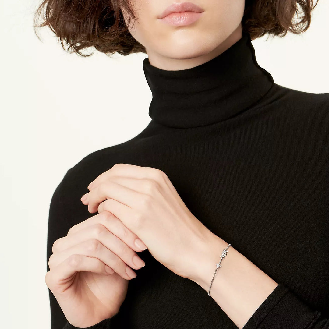 TIFFANY &amp; CO. GRAFFITI ARROW STATION SILVER BRACELET